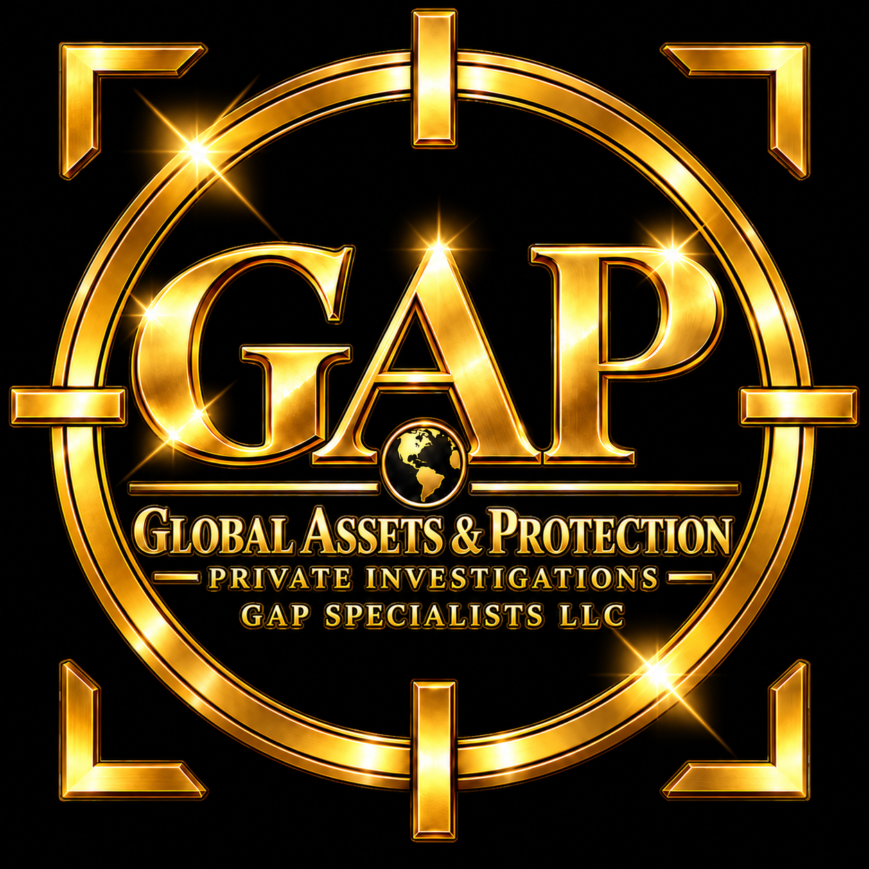 Glossy Gold GAP Investigations Emblem